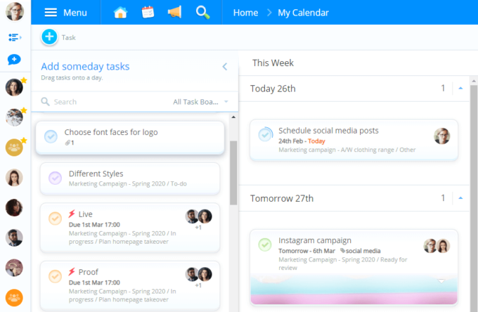 How to view Someday Tasks in My Calendar